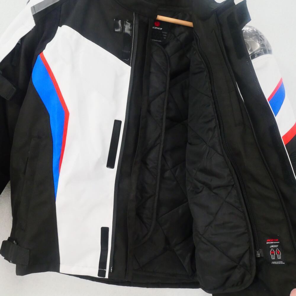 NEW Scoyco Men's XL Motorcycle Jacket Coat Built in Protection Windproof WP - Picture 12 of 16